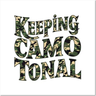 Camo Comedy: Keeping it Camo-tional Posters and Art